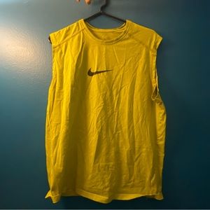 Nike tank top sleeveless neon green Large